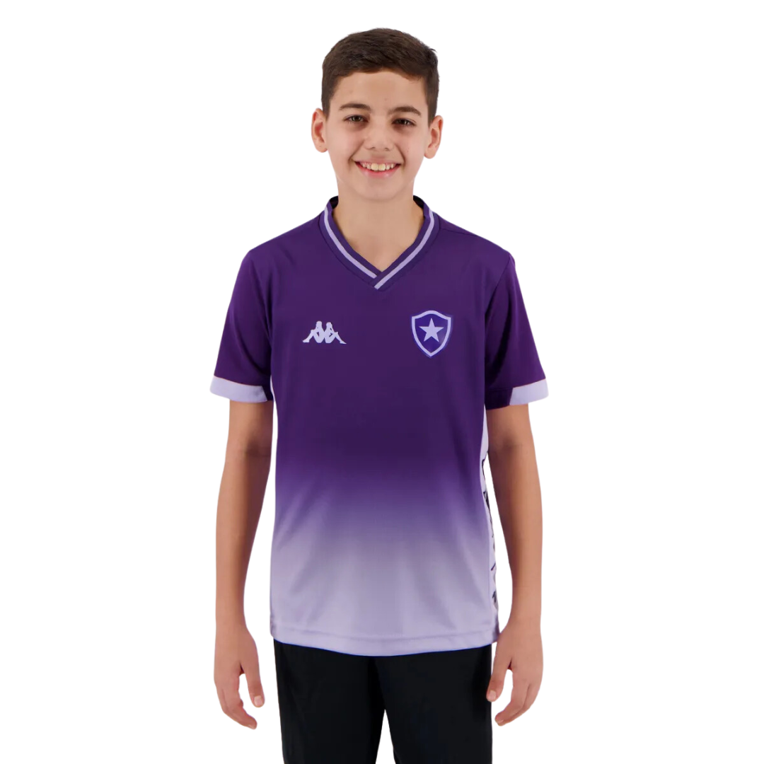 Camisa Kappa do Alvinegro Goleiro I 2019 Infantil Roxa