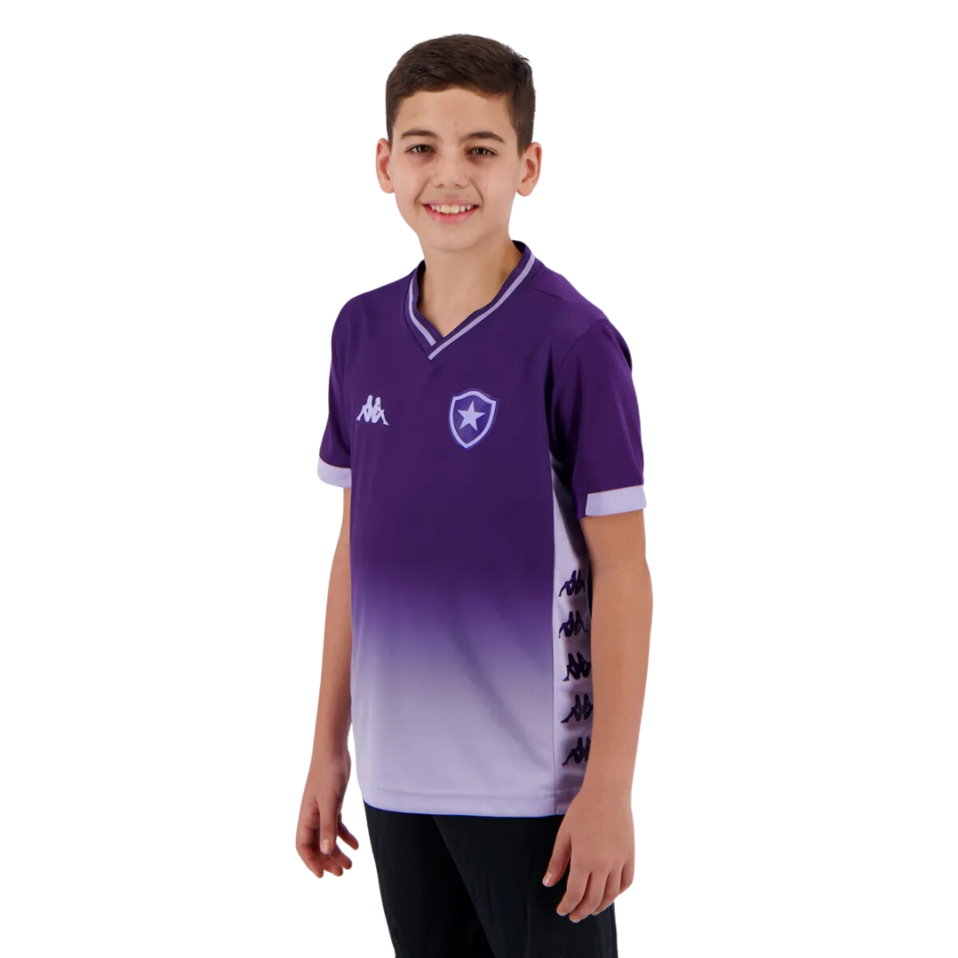 Camisa Kappa do Alvinegro Goleiro I 2019 Infantil Roxa