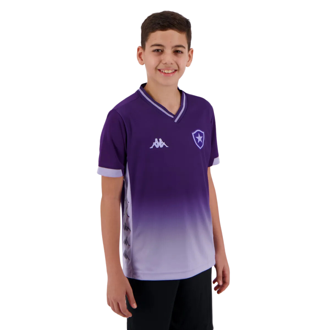 Camisa Kappa do Alvinegro Goleiro I 2019 Infantil Roxa